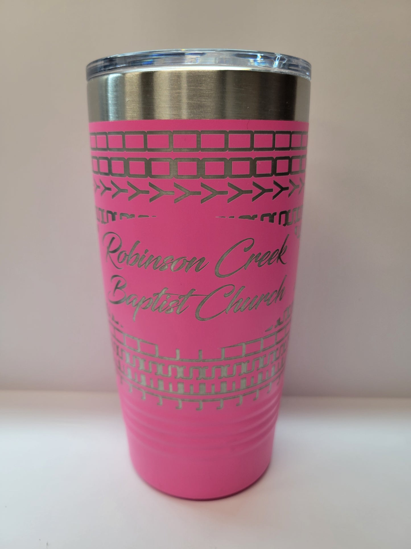Church Name with Jesus Loves You 20oz Drink Tumblers (Full Wrap)