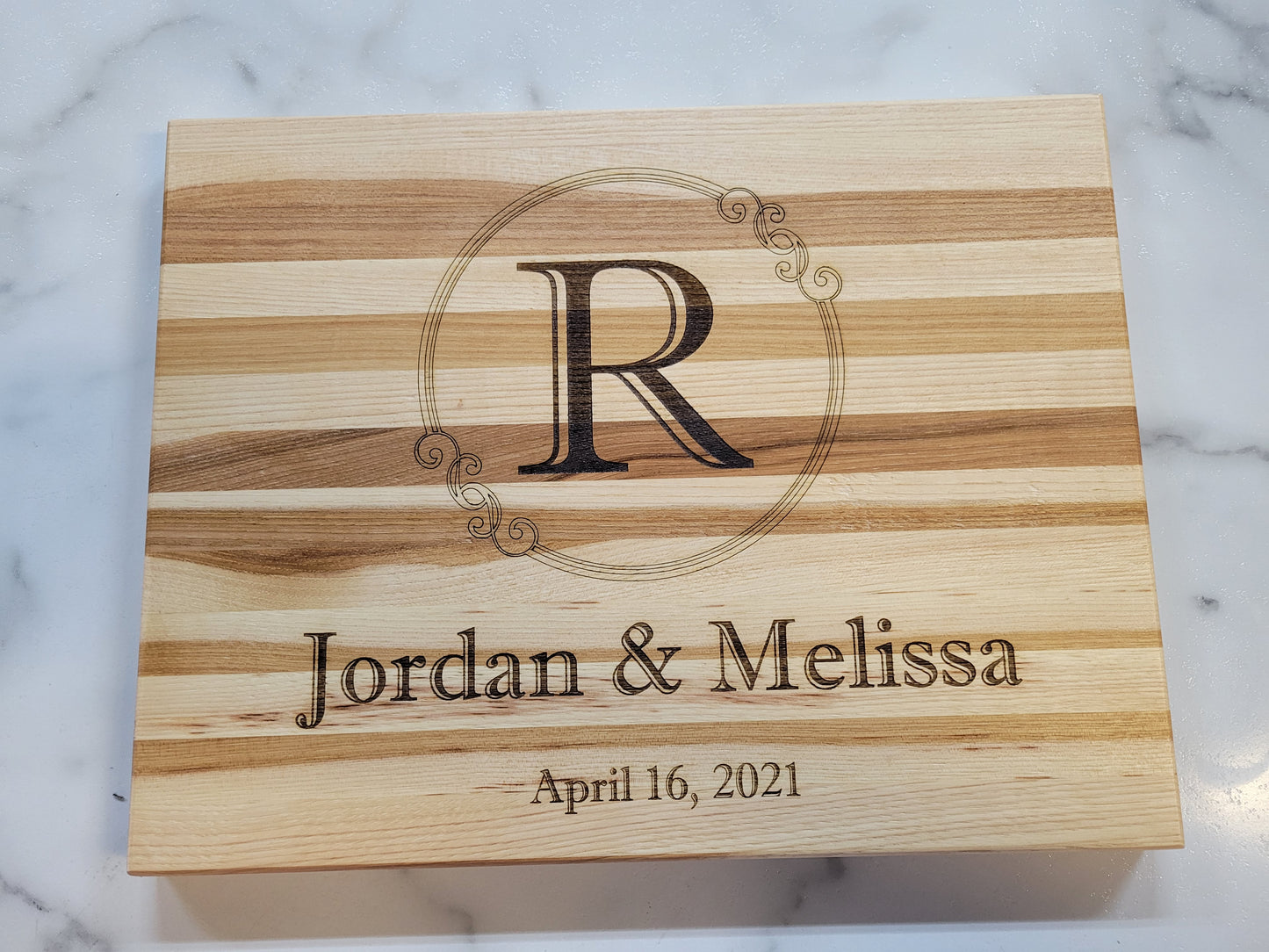 Family Name Plaque or Cutting Board Style #1