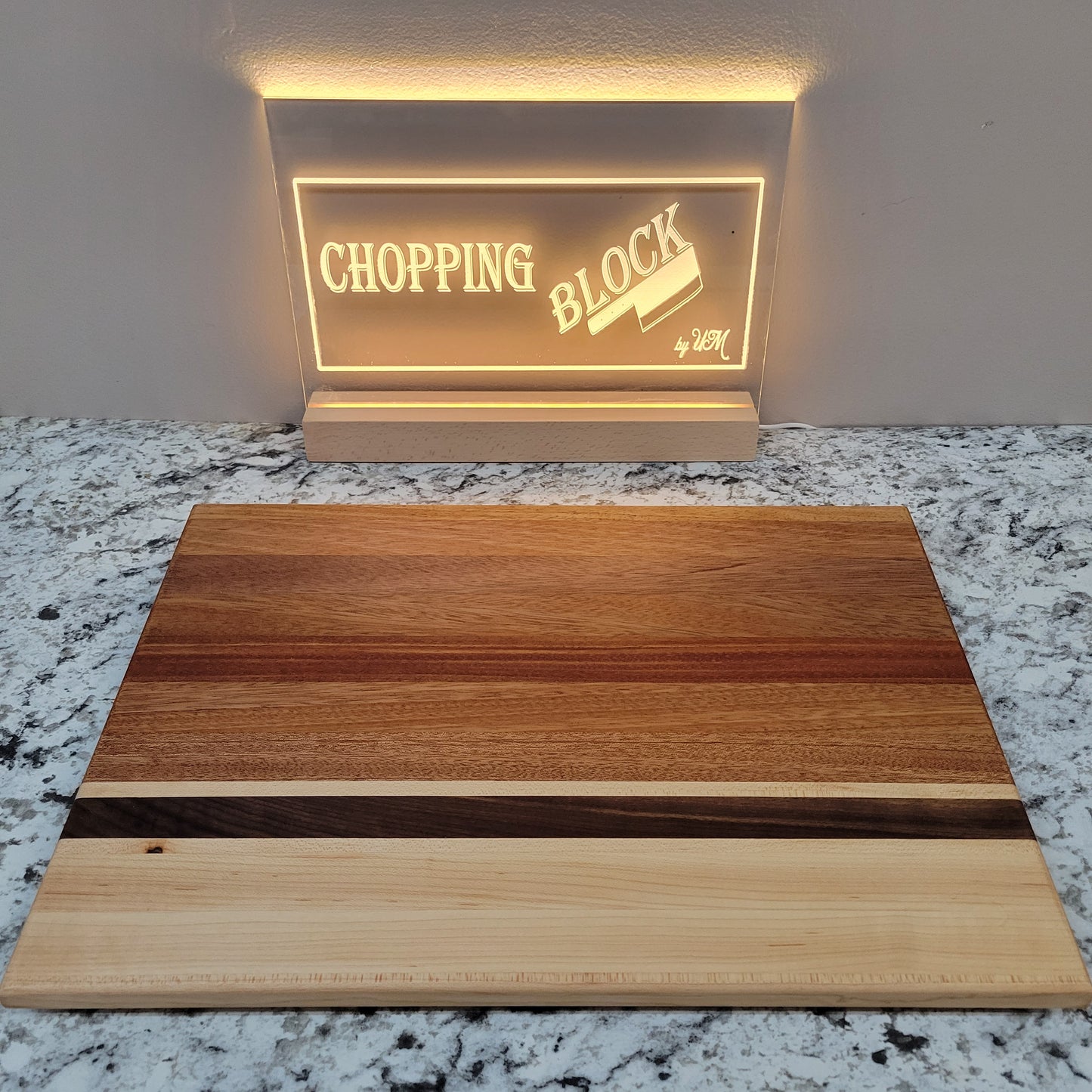 Maple & Mahogany Cutting Board