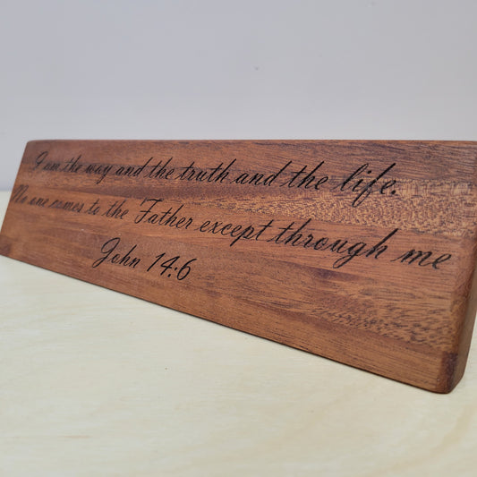 Custom Bible Verse Wooden Plaque