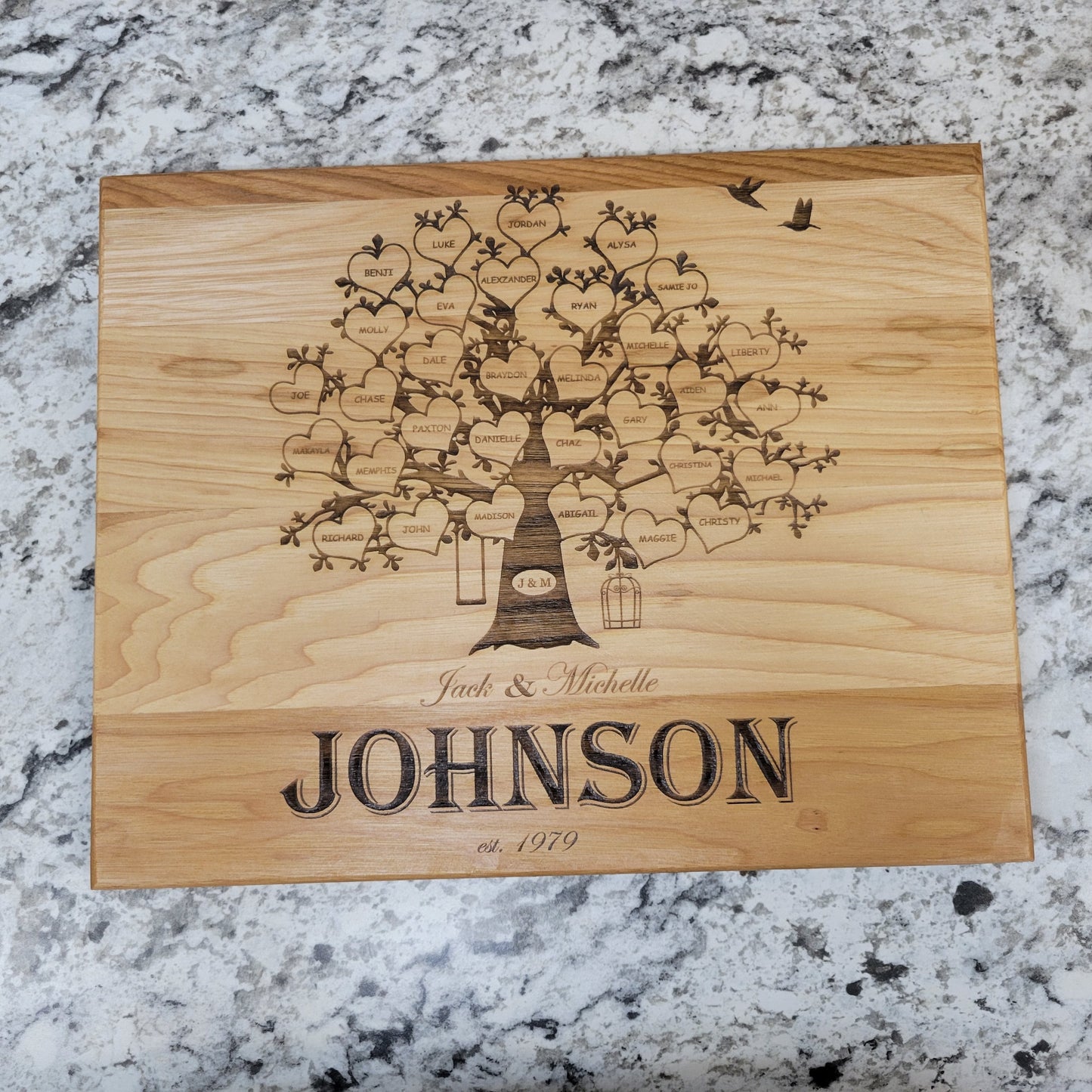 Family Tree Cutting Board or Wall Art