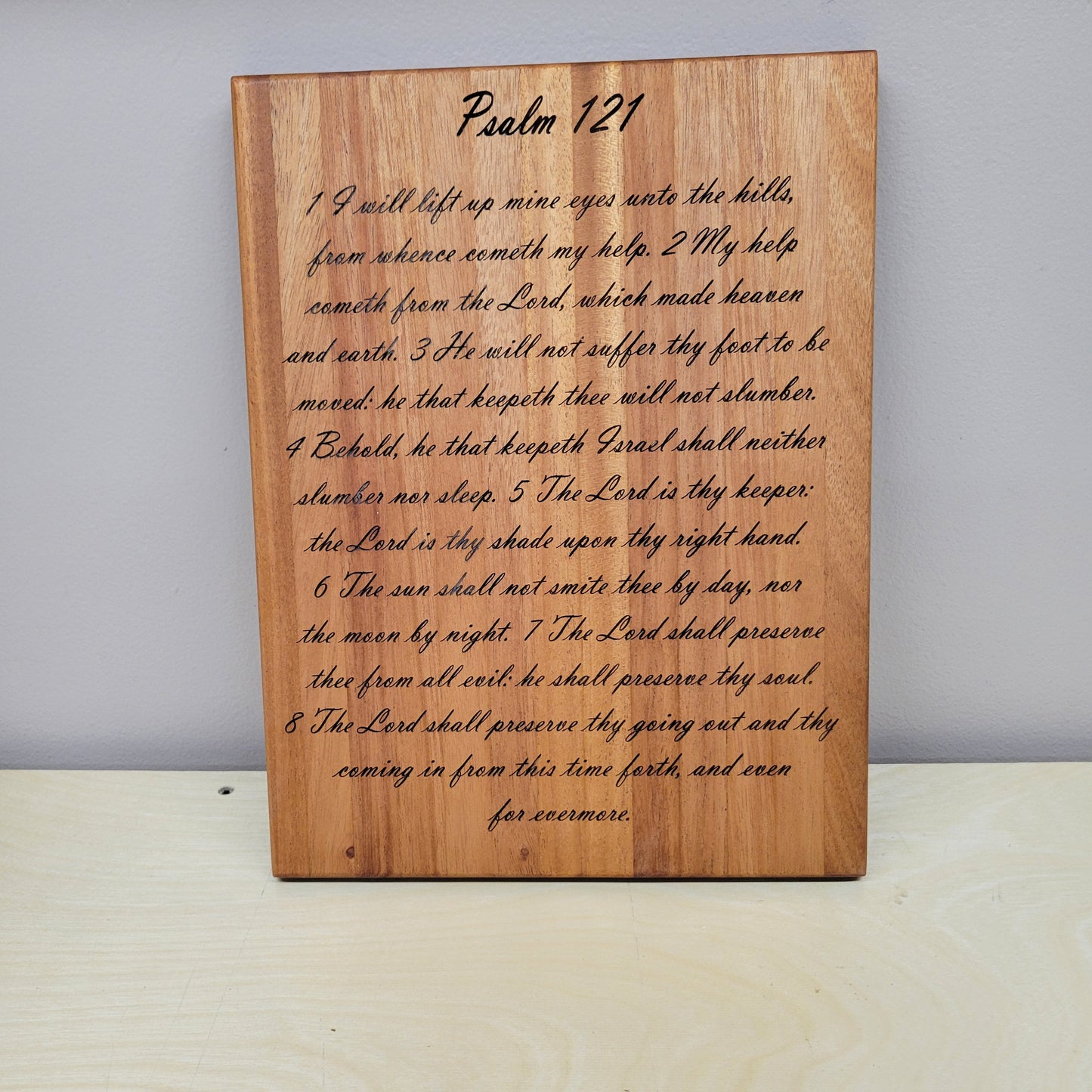 Psalm 121:1-8 Bible Verse Wall Plaque