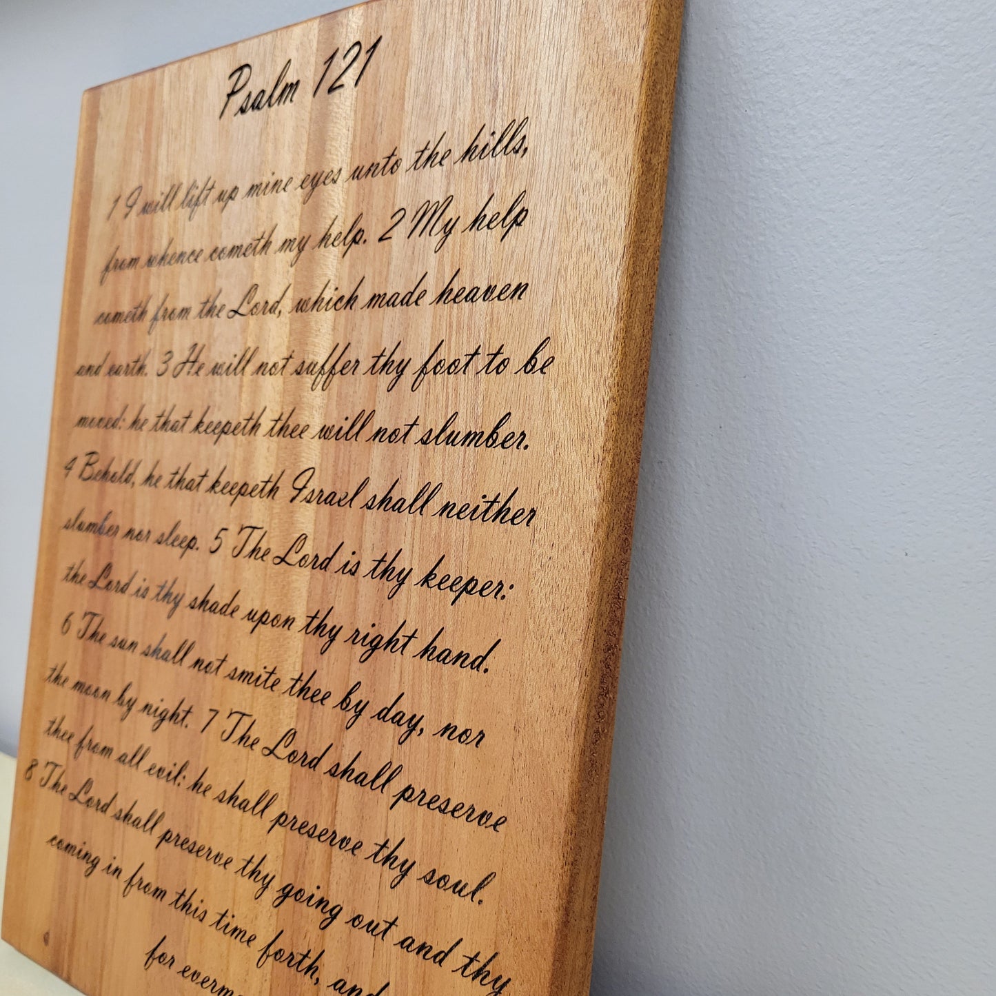 Psalm 121:1-8 Bible Verse Wall Plaque