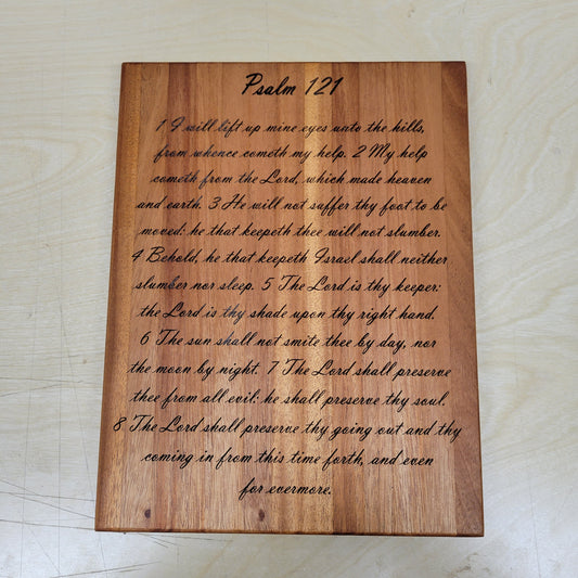 Psalm 121:1-8 Bible Verse Wall Plaque