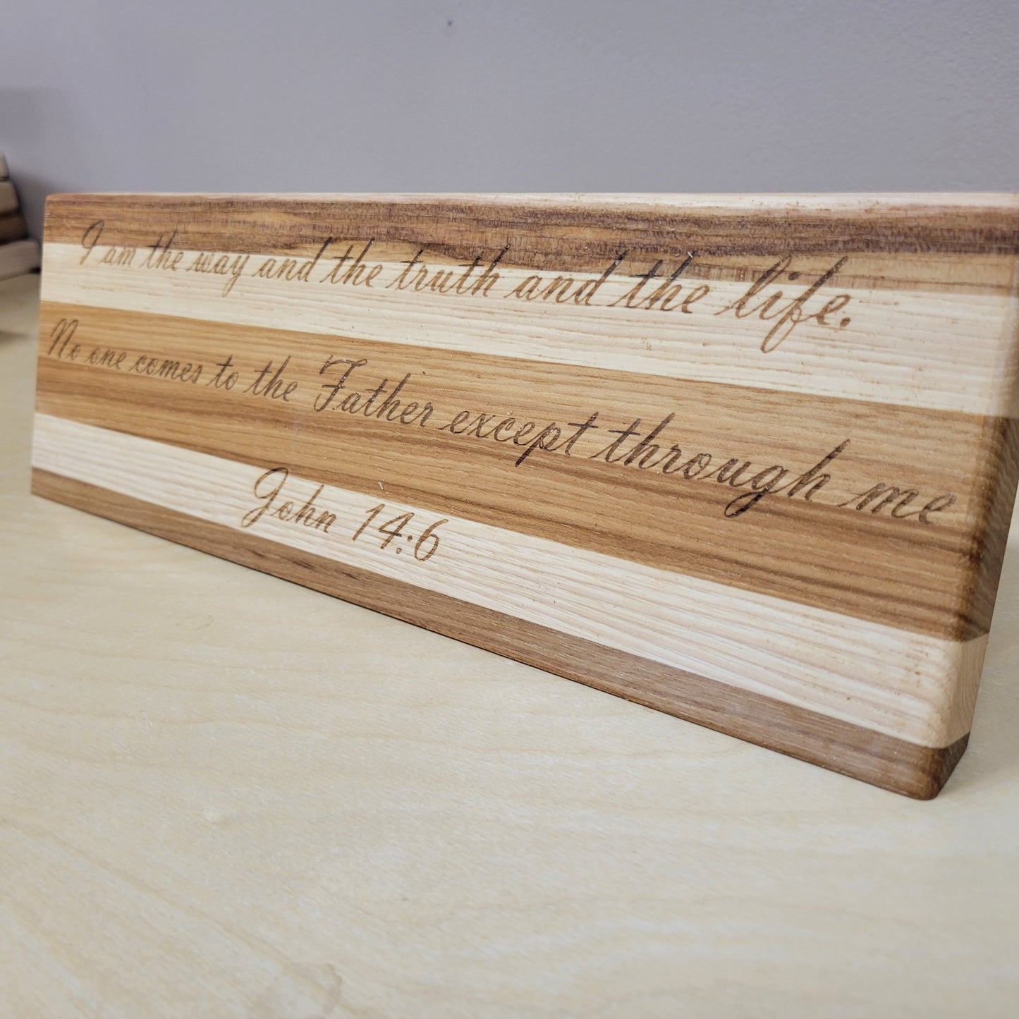 John 14:6 Wooden Bible Verse Plaque