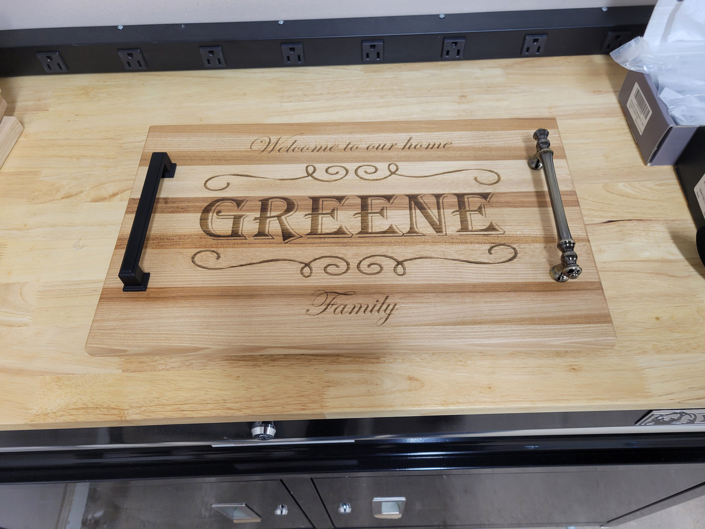 Hickory Personalized Serving Tray