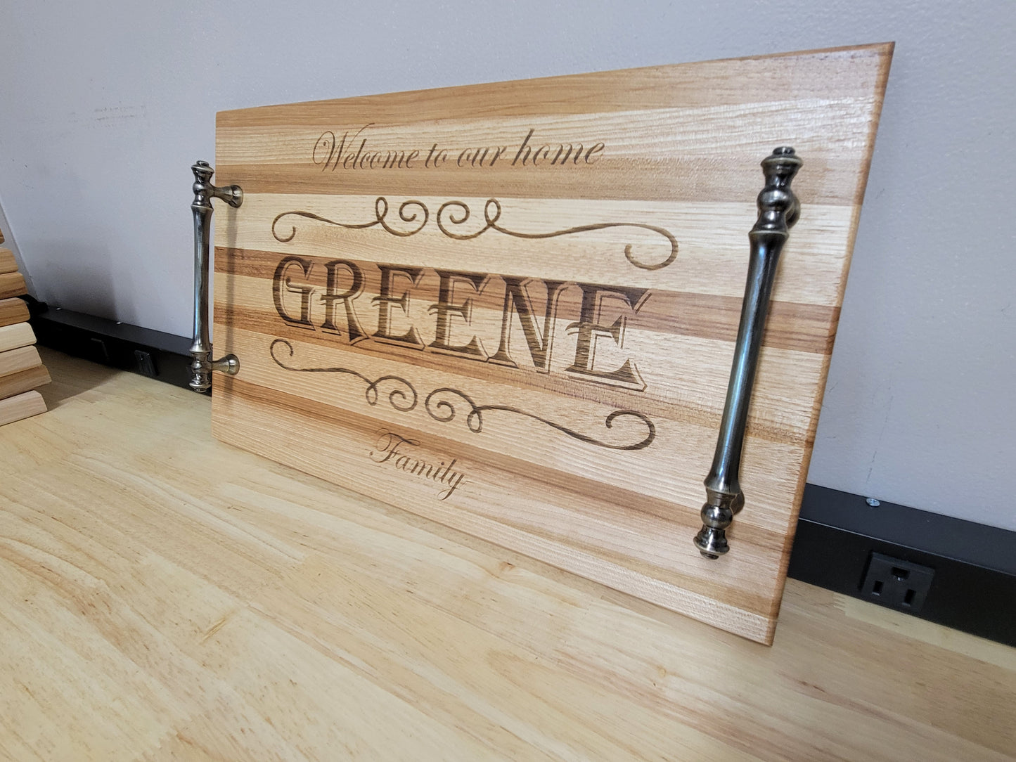 Hickory Personalized Serving Tray