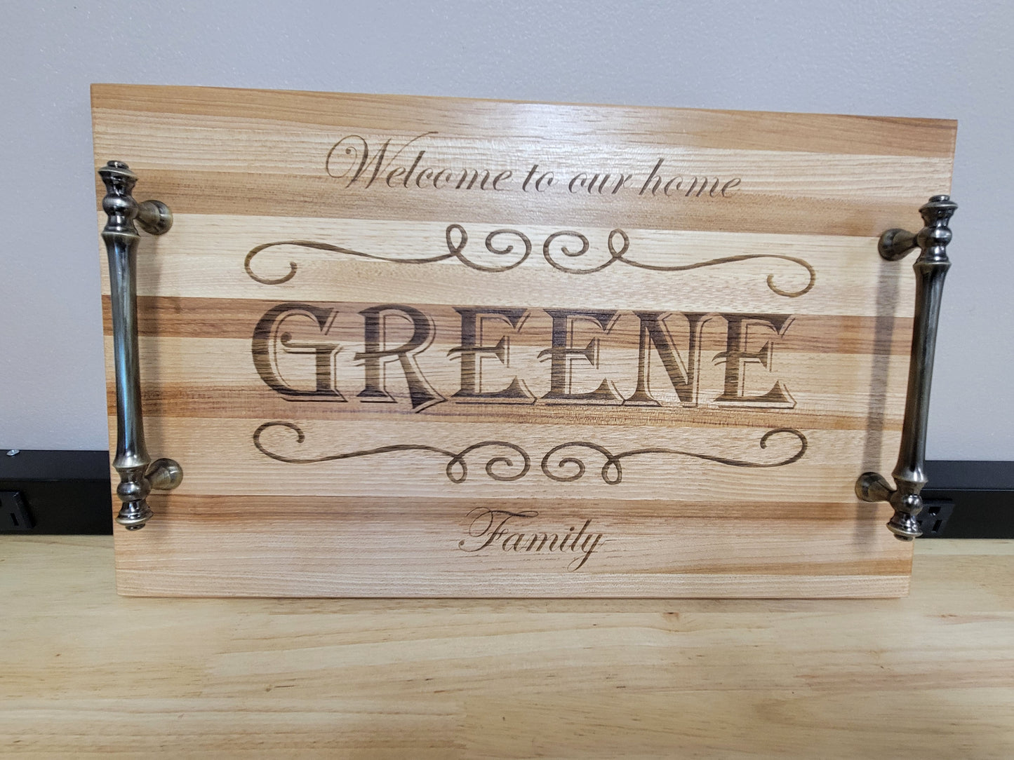 Hickory Personalized Serving Tray