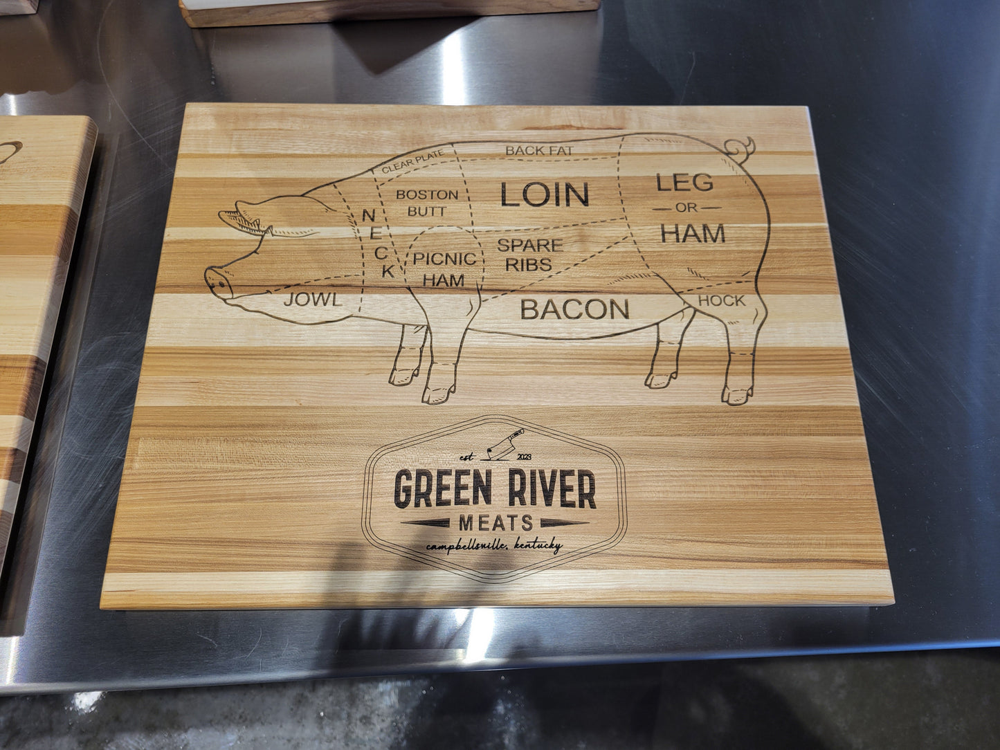 Hickory Cutting Board with Your Business Logo