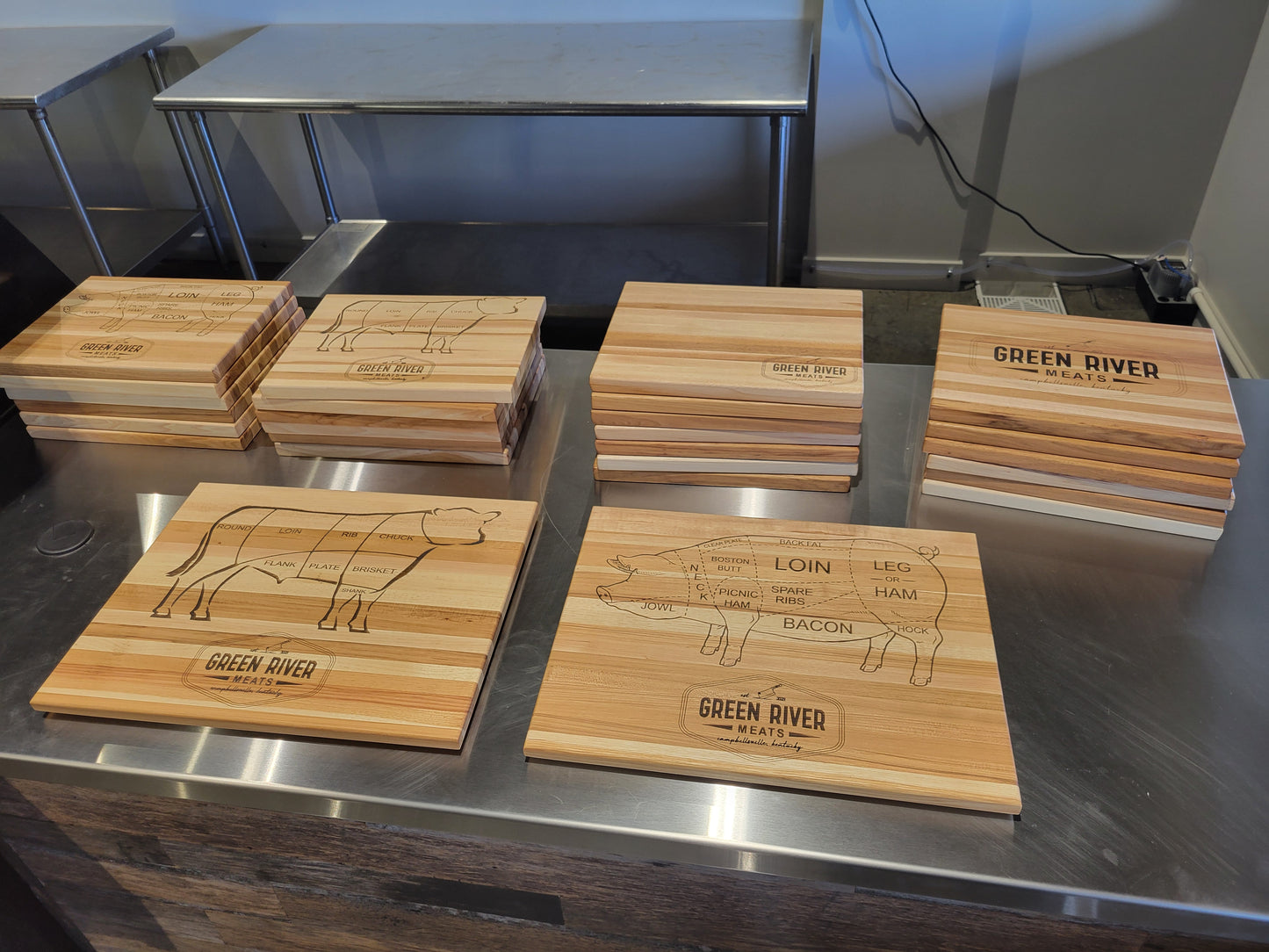 15 Hickory Cutting Boards with Your Business Logo