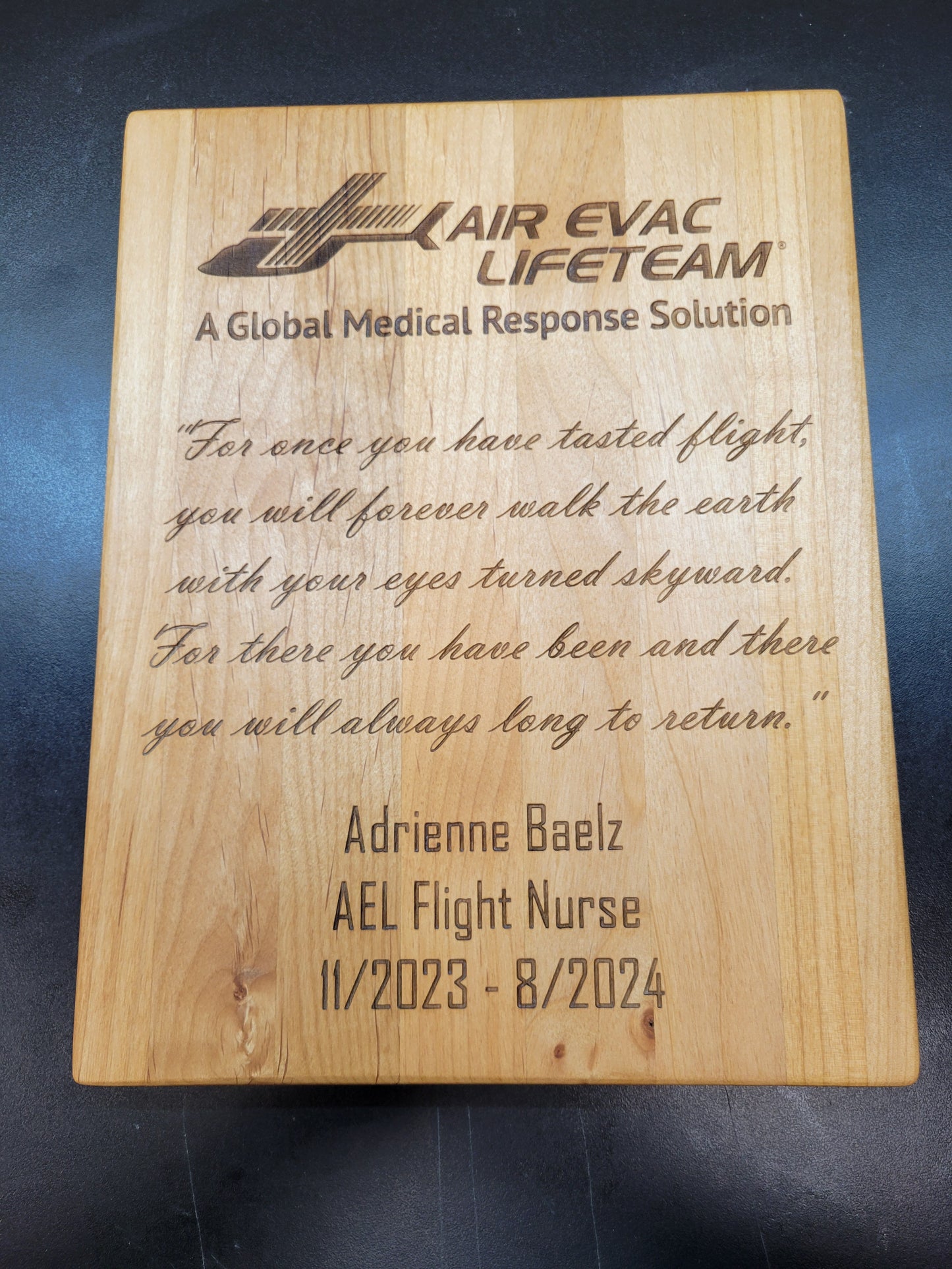 Custom Awards Plaque Request