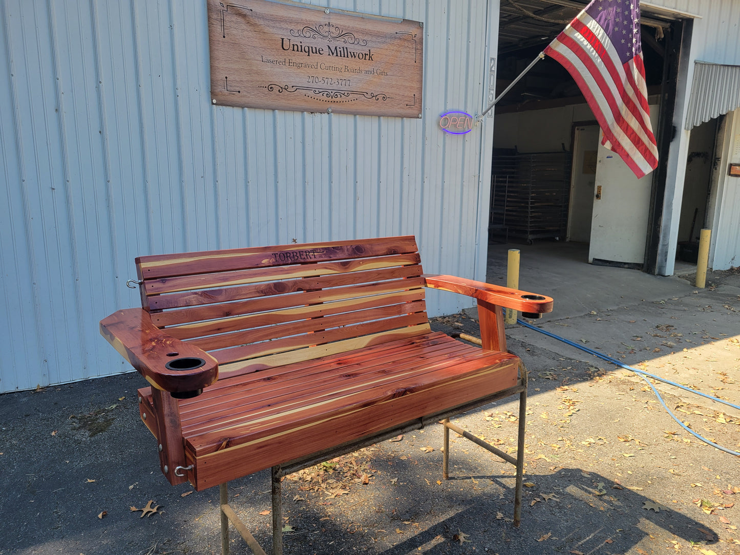 Cedar Porch Swing 4ft