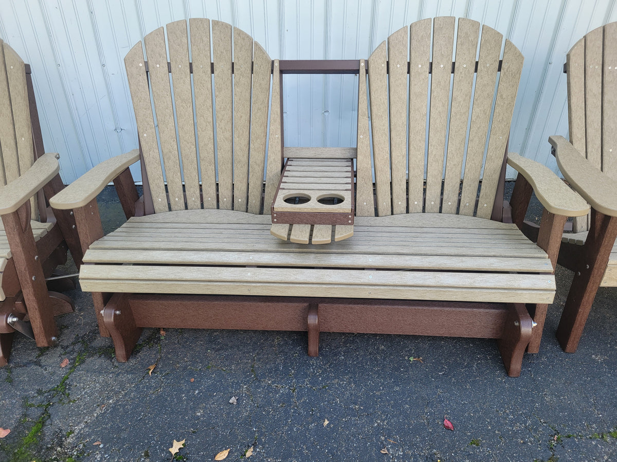 Adirondack 5ft Double Glider with center console