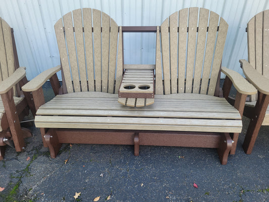 Adirondack 5ft Double Glider with center console
