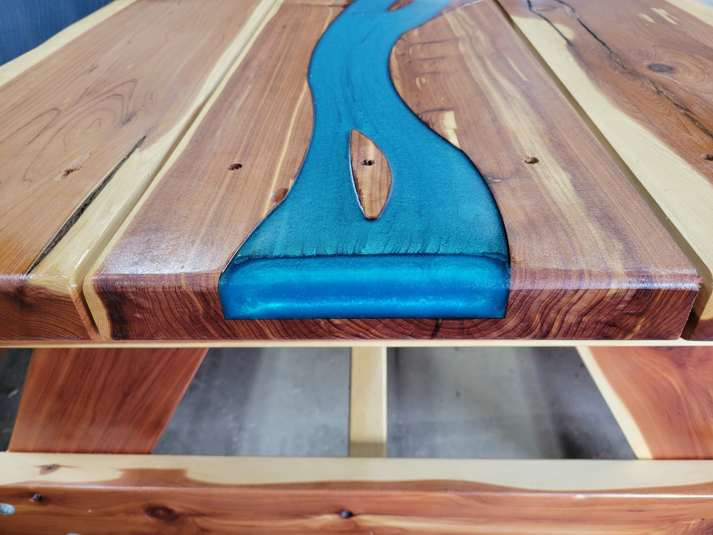 Live Edge Cedar Picnic Table