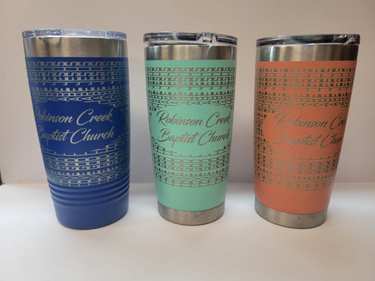 Church Name with Share Jesus 20oz Drink Tumblers (Full Wrap)