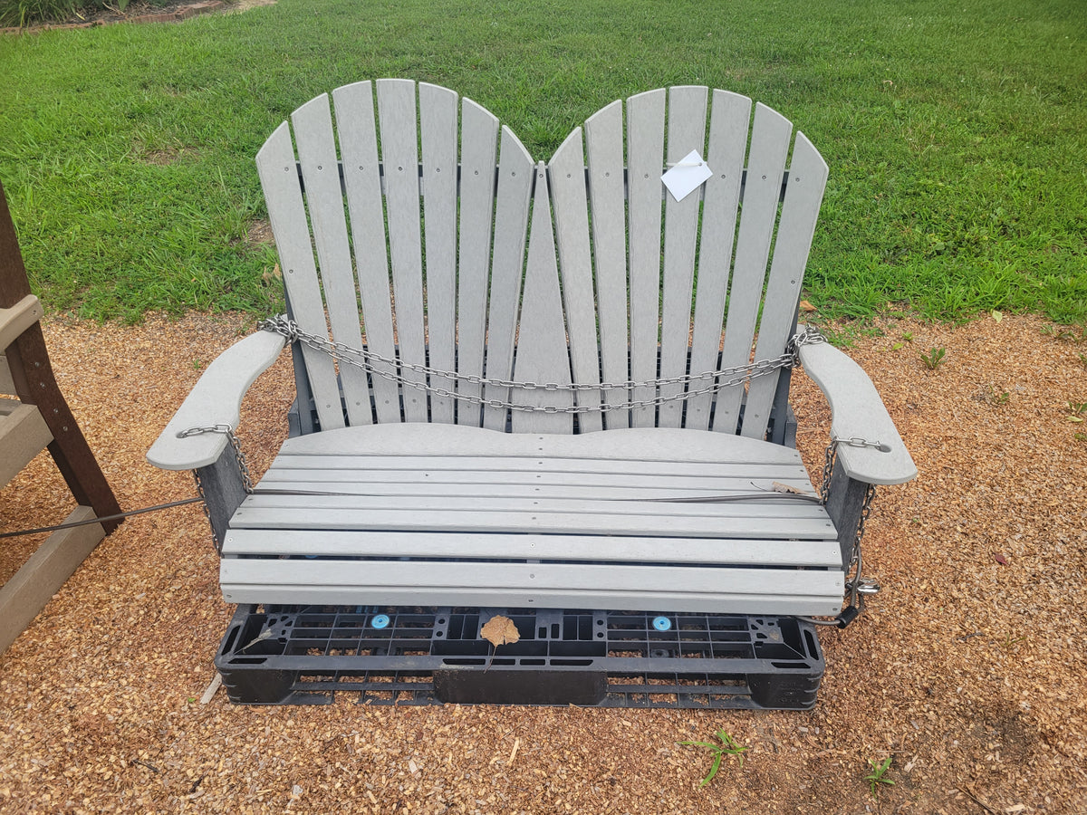 4ft Porch Swing with Adirondack Back