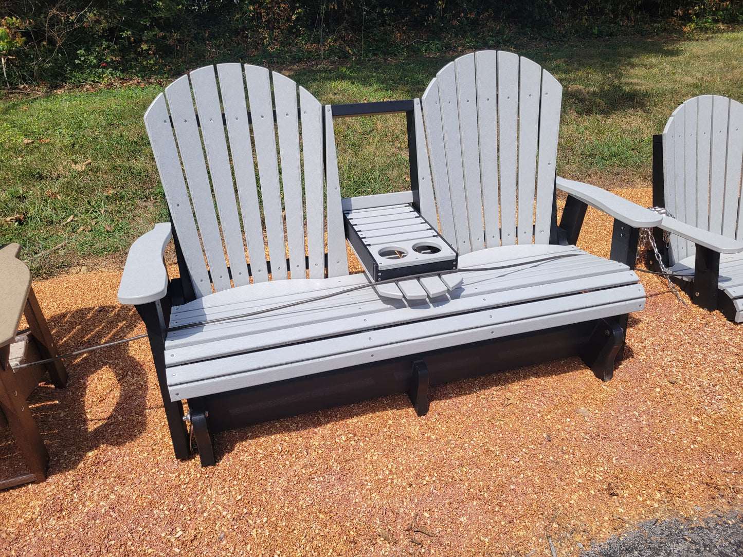 Adirondack 5ft Double Glider with center console