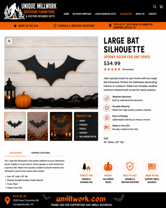 Halloween Large Bat Silhouette