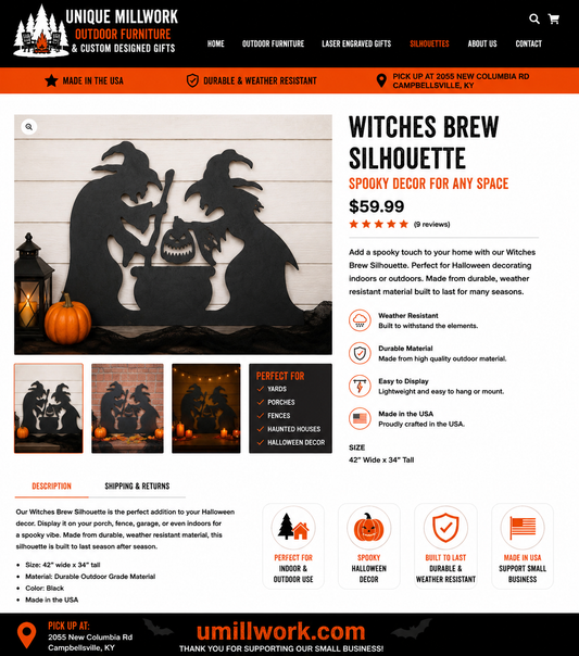 Halloween Witches Brew Silhouette
